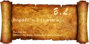 Bogdán Lizandra névjegykártya